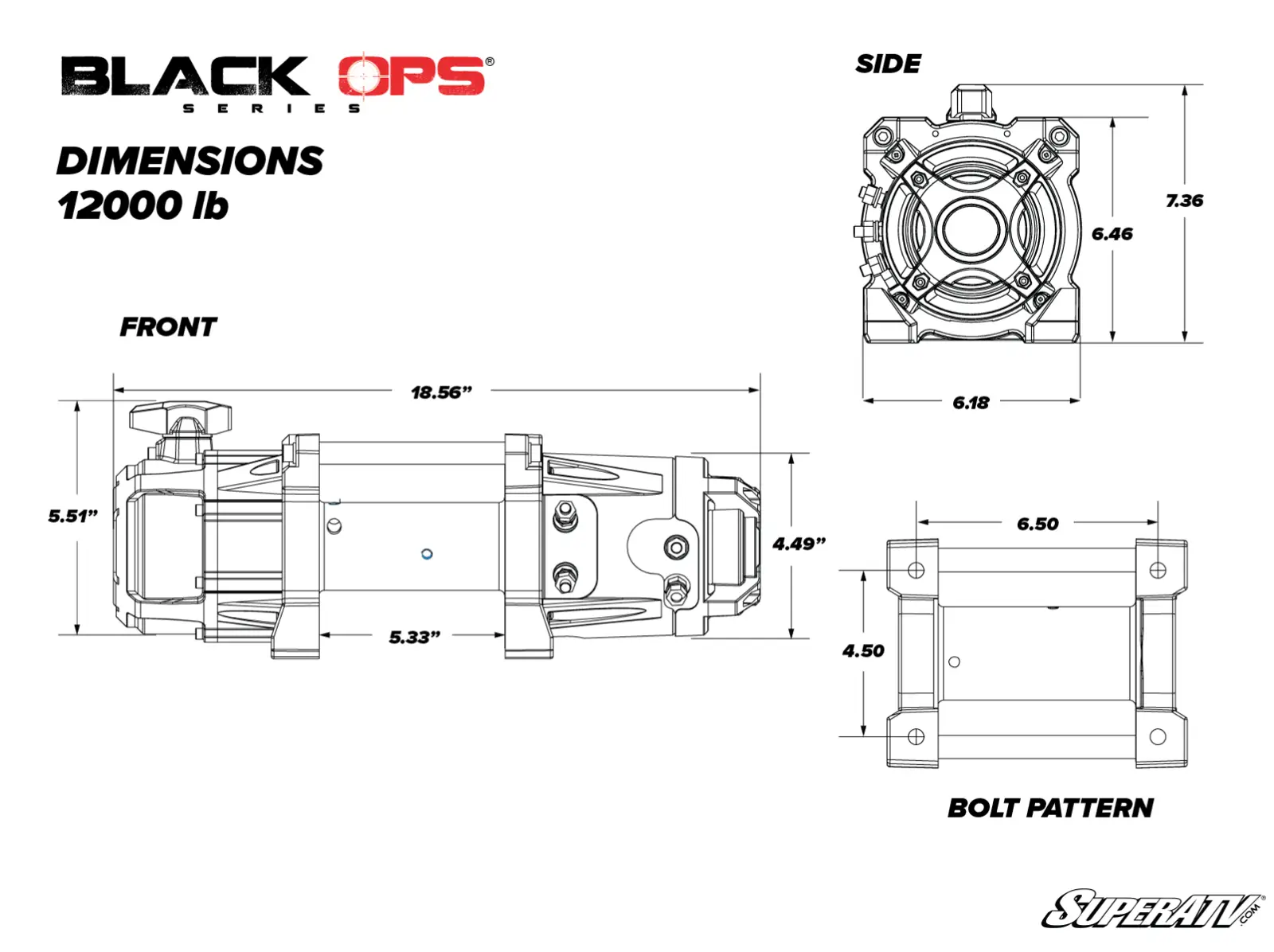 Black Ops 12000 LB. Winch - Image 4