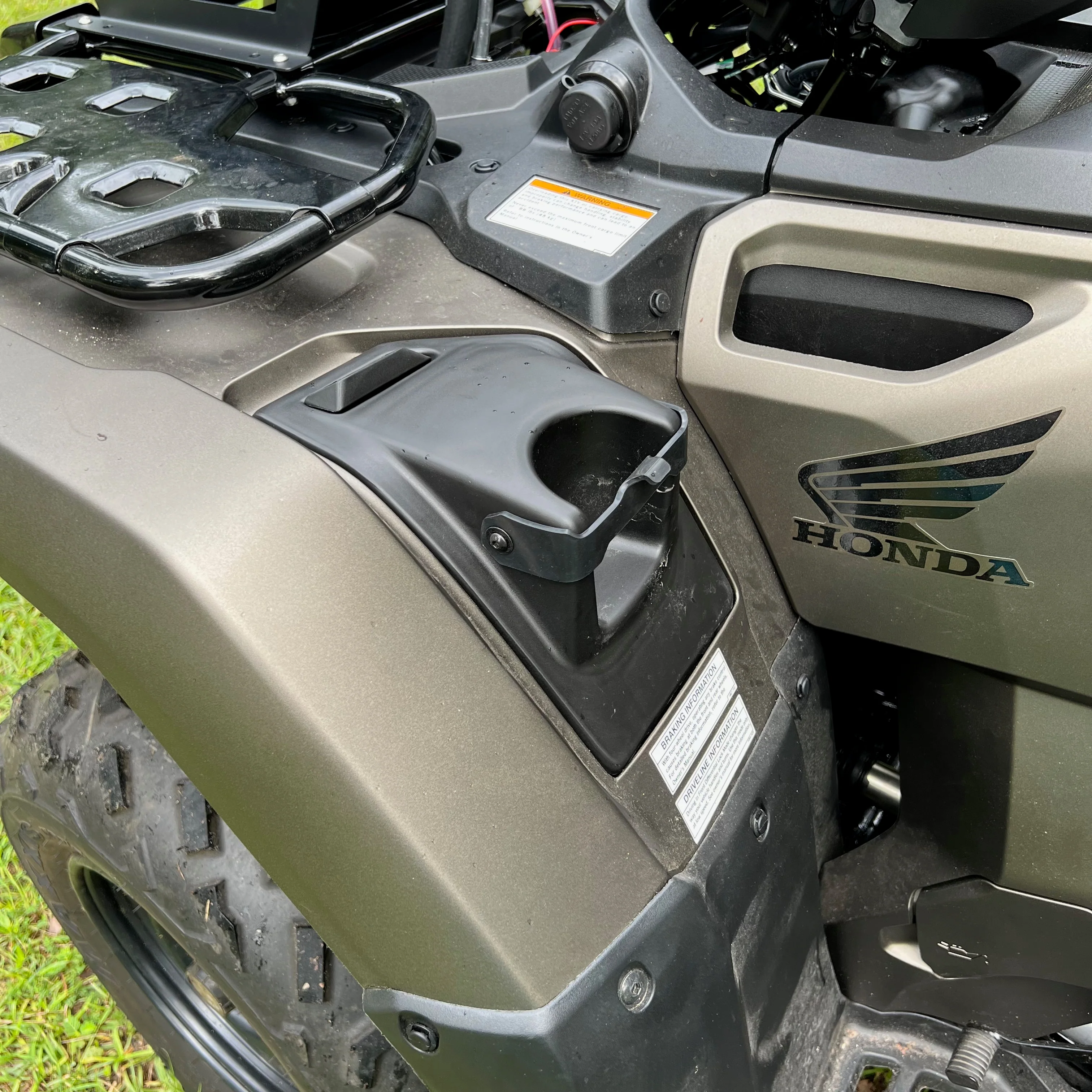 Factory Cup Holder for 2014+ Honda Foreman and Rubicon - Image 4
